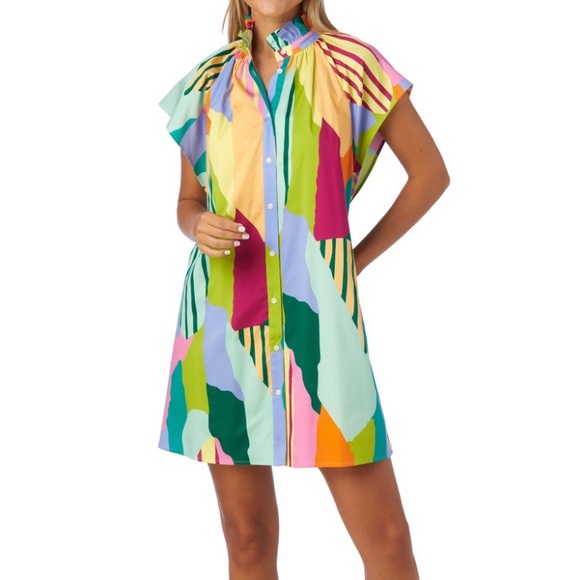 Crosby by Mollie Burch Wilhelmina Dress in Color Fields - Picture 2 of 4